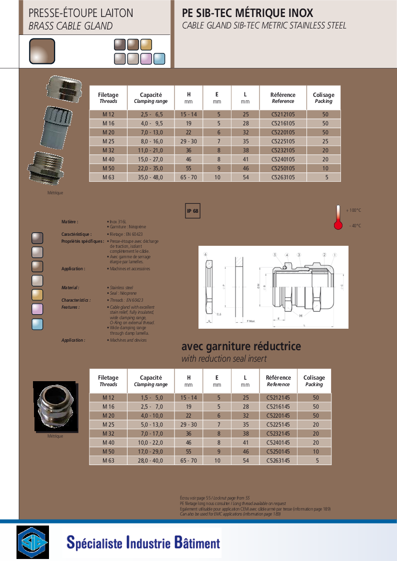 

Stainless steel 316L

