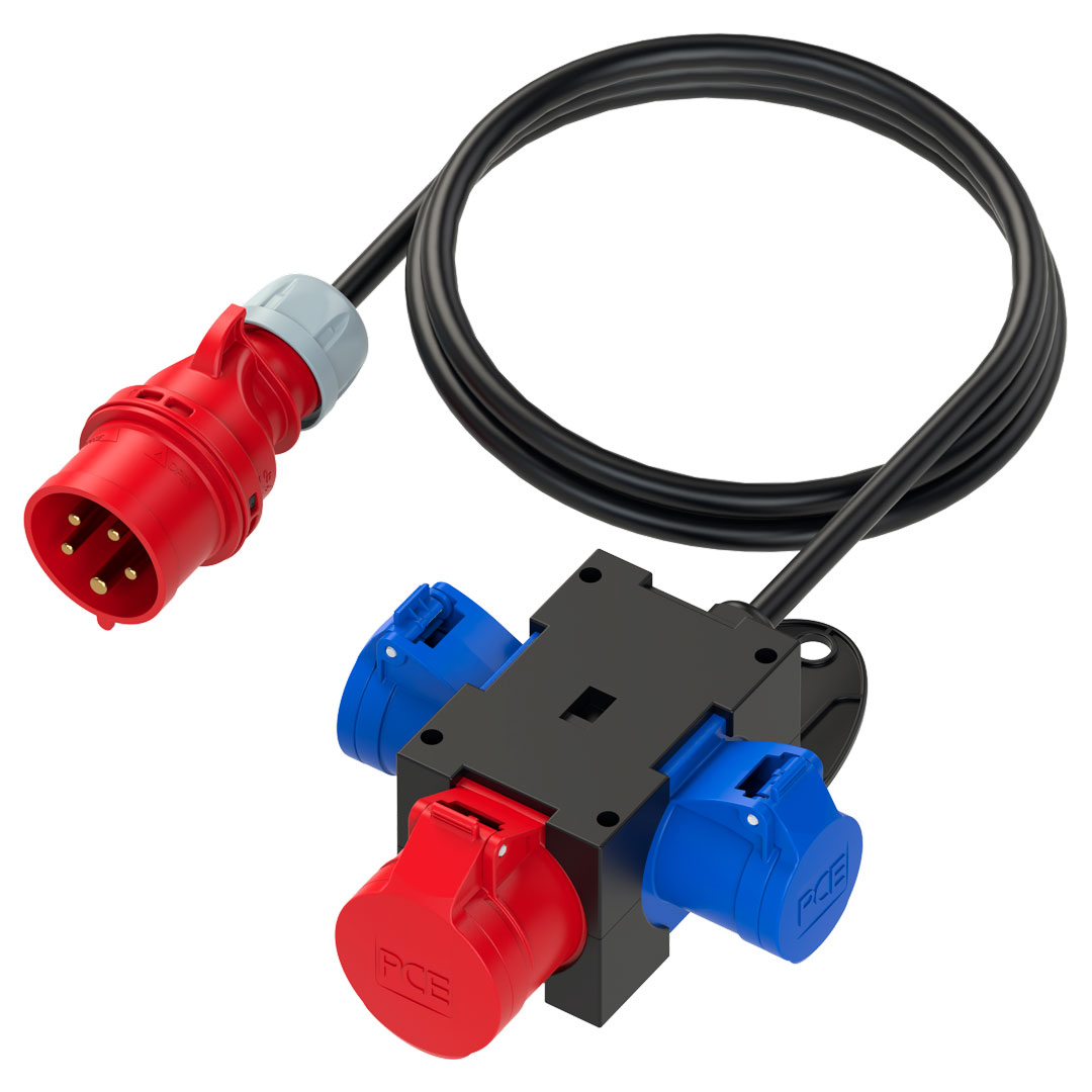 CEE forgrener 16A/400V IP44 ((1,5mG1,5mm²+1+2x16A/230V) (9430491)